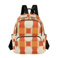 thumbnail image 1 of FORMRS Mini Backpack Purse for Women Quilted Travel Daypack Casual Shoulder Bag, Beige Geometric Circles, 1 of 7