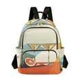 thumbnail image 1 of FORMRS Mini Backpack Purse for Women Travel Daypack Casual Shoulder Bag, Beige Glasses, 1 of 7