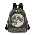 thumbnail image 1 of FORMRS Mini Backpack Purse for Women Travel Daypack Casual Shoulder Bag, Beige Moon, 1 of 7