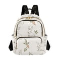 thumbnail image 1 of FORMRS Mini Backpack Purse for Women Travel Daypack Casual Shoulder Bag, Beige Rabbits and Carrots, 1 of 7