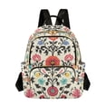 thumbnail image 1 of FORMRS Mini Backpack Purse for Women Travel Daypack Casual Shoulder Bag, Beige Red Floral, 1 of 7