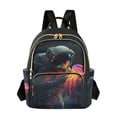 thumbnail image 1 of FORMRS Mini Backpack Purse for Women Quilted Travel Daypack Casual Shoulder Bag, Black Astronaut, 1 of 7