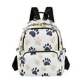 thumbnail image 1 of FORMRS Mini Backpack Purse for Women Travel Daypack Casual Shoulder Bag, Black Cat Paw, 1 of 7