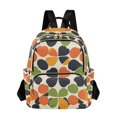 thumbnail image 1 of FORMRS Mini Backpack Purse for Women Travel Daypack Casual Shoulder Bag, Black Clover Pattern, 1 of 7