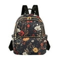 thumbnail image 1 of FORMRS Mini Backpack Purse for Women Travel Daypack Casual Shoulder Bag, Black Floral Pattern, 1 of 7