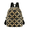 thumbnail image 1 of FORMRS Mini Backpack Purse for Women Quilted Travel Daypack Casual Shoulder Bag, Black Geometric, 1 of 7