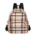 thumbnail image 1 of FORMRS Mini Backpack Purse for Women Travel Daypack Casual Shoulder Bag, Black Tartan, 1 of 7