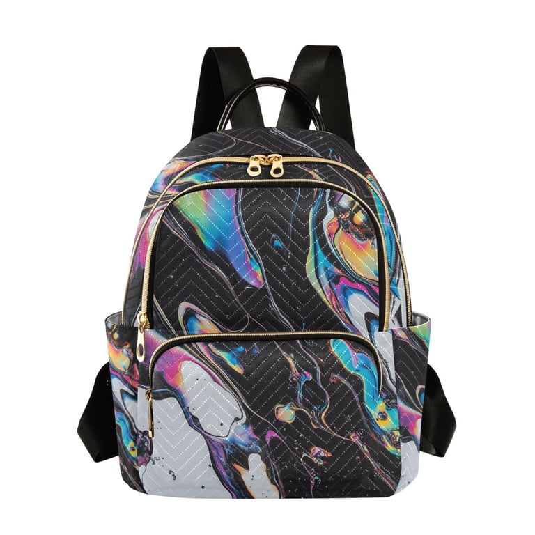 Black and Multicolor Women\'s Backpack s-l400.jpg main image 3