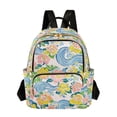 thumbnail image 1 of FORMRS Mini Backpack Purse for Women Travel Daypack Casual Shoulder Bag, Blue Floral Wave, 1 of 7