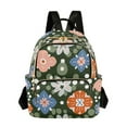 thumbnail image 1 of FORMRS Mini Backpack Purse for Women Travel Daypack Casual Shoulder Bag, Blue Geometric Flowers, 1 of 7