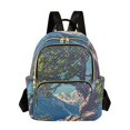thumbnail image 1 of FORMRS Mini Backpack Purse for Women Travel Daypack Casual Shoulder Bag, Blue Tree, 1 of 7