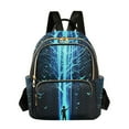 thumbnail image 1 of FORMRS Mini Backpack Purse for Women Quilted Travel Daypack Casual Shoulder Bag, Blue Tree, 1 of 7