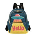 thumbnail image 1 of FORMRS Mini Backpack Purse for Women Travel Daypack Casual Shoulder Bag, Blue UFO, 1 of 7
