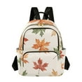 thumbnail image 1 of FORMRS Mini Backpack Purse for Women Travel Daypack Casual Shoulder Bag, Brown Autumn Leaves, 1 of 7