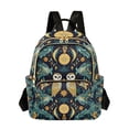 thumbnail image 1 of FORMRS Mini Backpack Purse for Women Travel Daypack Casual Shoulder Bag, Brown Mystical Owls, 1 of 7
