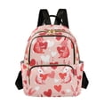thumbnail image 1 of FORMRS Mini Backpack Purse for Women Travel Daypack Casual Shoulder Bag, Bunnies and Hearts, 1 of 7