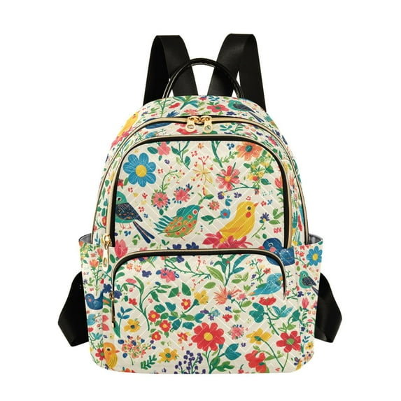 FORMRS Mini Backpack Purse for Women Quilted Travel Daypack Casual Shoulder Bag, Cartoon Animals