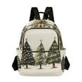 thumbnail image 1 of FORMRS Mini Backpack Purse for Women Travel Daypack Casual Shoulder Bag, Cartoon Christmas Trees, 1 of 7