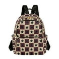 thumbnail image 1 of FORMRS Mini Backpack Purse for Women Quilted Travel Daypack Casual Shoulder Bag, Checkered Stars Pattern, 1 of 7