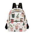 thumbnail image 1 of FORMRS Mini Backpack Purse for Women Travel Daypack Casual Shoulder Bag, Christmas Cups, 1 of 7