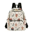 thumbnail image 1 of FORMRS Mini Backpack Purse for Women Quilted Travel Daypack Casual Shoulder Bag, Christmas Box Pattern, 1 of 7