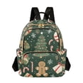 thumbnail image 1 of FORMRS Mini Backpack Purse for Women Travel Daypack Casual Shoulder Bag, Christmas Gift Pattern, 1 of 7