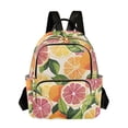 thumbnail image 1 of FORMRS Mini Backpack Purse for Women Quilted Travel Daypack Casual Shoulder Bag, Citrus Leaves, 1 of 7