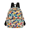 thumbnail image 1 of FORMRS Mini Backpack Purse for Women Travel Daypack Casual Shoulder Bag, Colorful Clover Pattern, 1 of 7