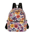 thumbnail image 1 of FORMRS Mini Backpack Purse for Women Travel Daypack Casual Shoulder Bag, Colorful Flowers Pattern, 1 of 7