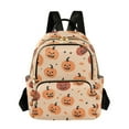 thumbnail image 1 of FORMRS Mini Backpack Purse for Women Travel Daypack Casual Shoulder Bag, Colorful Halloween Pumpkin Pattern, 1 of 7