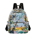 thumbnail image 1 of FORMRS Mini Backpack Purse for Women Travel Daypack Casual Shoulder Bag, Colorful Leaves, 1 of 7