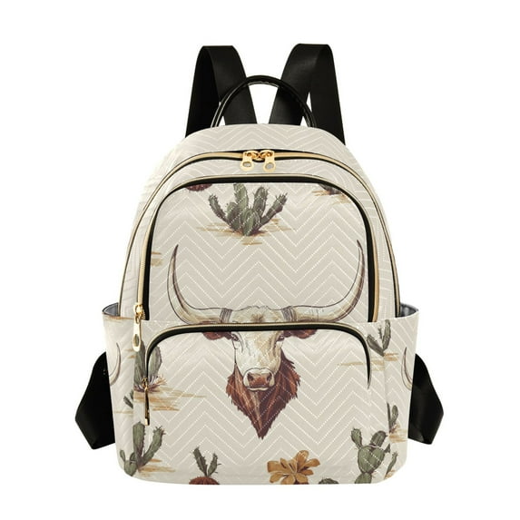 FORMRS Mini Backpack Purse for Women Travel Daypack Casual Shoulder Bag, Cowboy Pattern