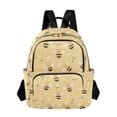thumbnail image 1 of FORMRS Mini Backpack Purse for Women Quilted Travel Daypack Casual Shoulder Bag, Cute Bee Pattern, 1 of 7
