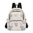 thumbnail image 1 of FORMRS Mini Backpack Purse for Women Quilted Travel Daypack Casual Shoulder Bag, Cute Elephant, 1 of 7