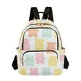 thumbnail image 1 of FORMRS Mini Backpack Purse for Women Quilted Travel Daypack Casual Shoulder Bag, Cute Gummy Bears Pattern, 1 of 7