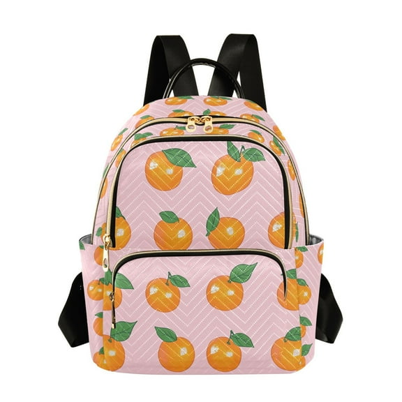 FORMRS Mini Backpack Purse for Women Travel Daypack Casual Shoulder Bag, Cute Oranges