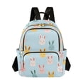 thumbnail image 1 of FORMRS Mini Backpack Purse for Women Travel Daypack Casual Shoulder Bag, Cute Rabbits, 1 of 7
