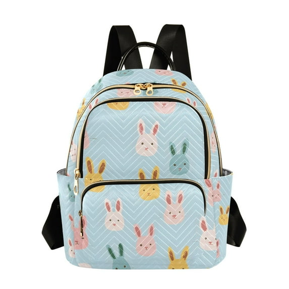FORMRS Mini Backpack Purse for Women Travel Daypack Casual Shoulder Bag, Cute Rabbits