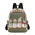 thumbnail image 1 of FORMRS Mini Backpack Purse for Women Quilted Travel Daypack Casual Shoulder Bag, Cute Snowmen, 1 of 7