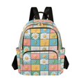 thumbnail image 1 of FORMRS Mini Backpack Purse for Women Travel Daypack Casual Shoulder Bag, Daisy Mosaic, 1 of 7
