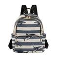 thumbnail image 1 of FORMRS Mini Backpack Purse for Women Travel Daypack Casual Shoulder Bag, Dark Sharks, 1 of 7