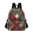 thumbnail image 1 of FORMRS Mini Backpack Purse for Women Travel Daypack Casual Shoulder Bag, Dark Tartan Pattern, 1 of 7