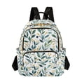 thumbnail image 1 of FORMRS Mini Backpack Purse for Women Travel Daypack Casual Shoulder Bag, Darker Leafy Pattern, 1 of 7