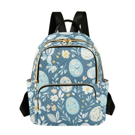 FORMRS Mini Backpack Purse for Women Travel Daypack Casual Shoulder Bag, Easter Eggs
