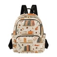 thumbnail image 1 of FORMRS Mini Backpack Purse for Women Quilted Travel Daypack Casual Shoulder Bag, Fall Book Shelf, 1 of 7