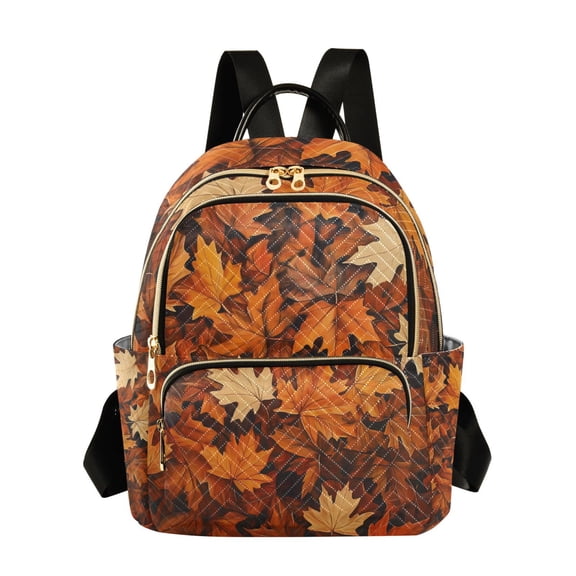 FORMRS Mini Backpack Purse for Women Travel Daypack Casual Shoulder Bag, Fall Pattern