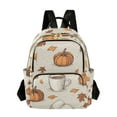 thumbnail image 1 of FORMRS Mini Backpack Purse for Women Travel Daypack Casual Shoulder Bag, Fall Pumpkin Pattern, 1 of 7