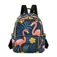 thumbnail image 1 of FORMRS Mini Backpack Purse for Women Travel Daypack Casual Shoulder Bag, Floral Flamingo, 1 of 7