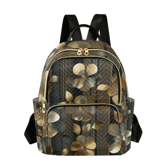 FORMRS Mini Backpack Purse for Women Travel Daypack Casual Shoulder Bag, Floral Lines