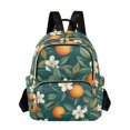 thumbnail image 1 of FORMRS Mini Backpack Purse for Women Travel Daypack Casual Shoulder Bag, Floral Orange Pattern, 1 of 7